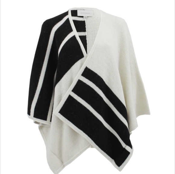 Brochu Walker*Revolve* Drape Front City Knit Alpaca Poncho O/S fits all - Picture 3 of 7